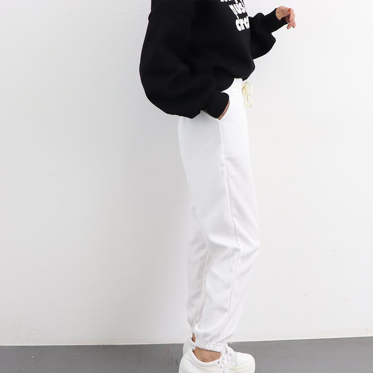 ✅️SOLOV ワッフルパンツ 裾フレア アイボリー サイズ１ セール】WIDE FLARE PANT/ ワイド フレアパンツ（その他パンツ