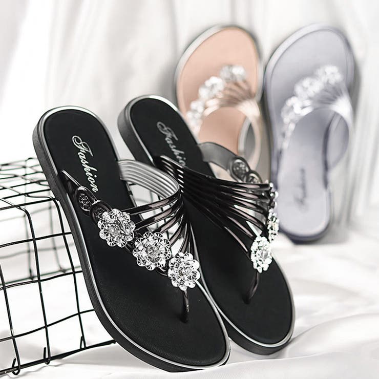 フラワートングサンダル レディース 夏靴 | SUNSHINE CLOSET | 詳細画像11 