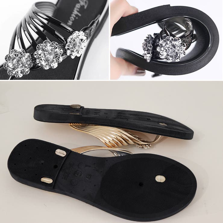 フラワートングサンダル レディース 夏靴 | SUNSHINE CLOSET | 詳細画像3 