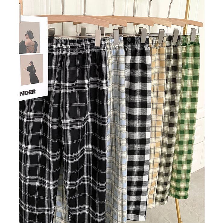 裏起毛チェック柄パンツ 裏ボアパンツ防寒 | SUNSHINE CLOSET | 詳細画像2 