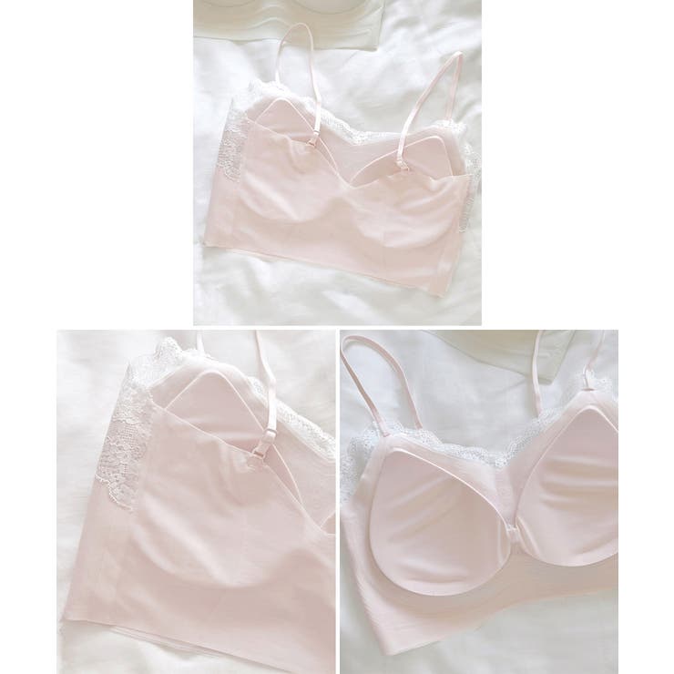 カップ付きインナー ノンワイヤー見せブラ ハーフトップ | SUNSHINE CLOSET | 詳細画像13 