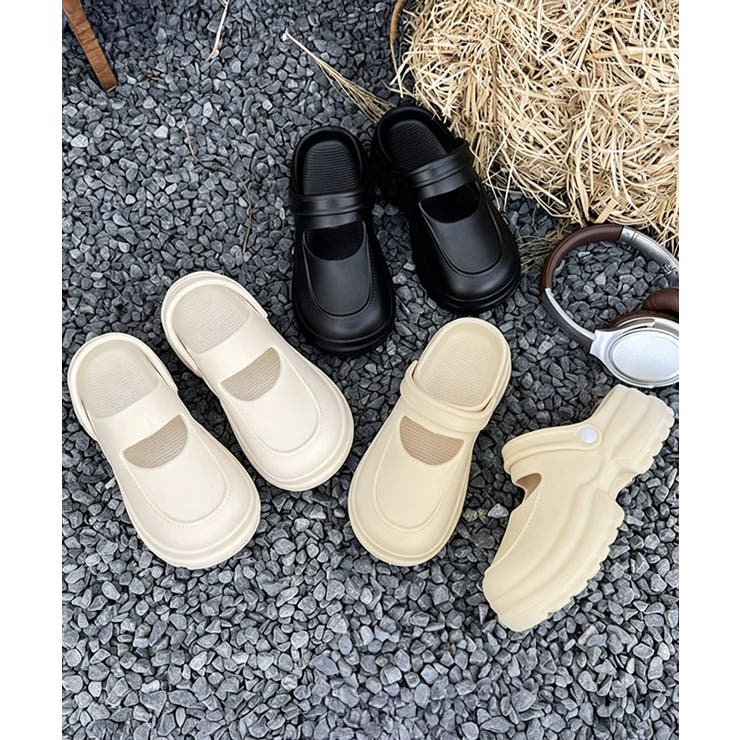 レディースプラットフォームシューズ 滑り止めシャワーサンダル履きやすい バックバ… | SUNSHINE CLOSET | 詳細画像16 