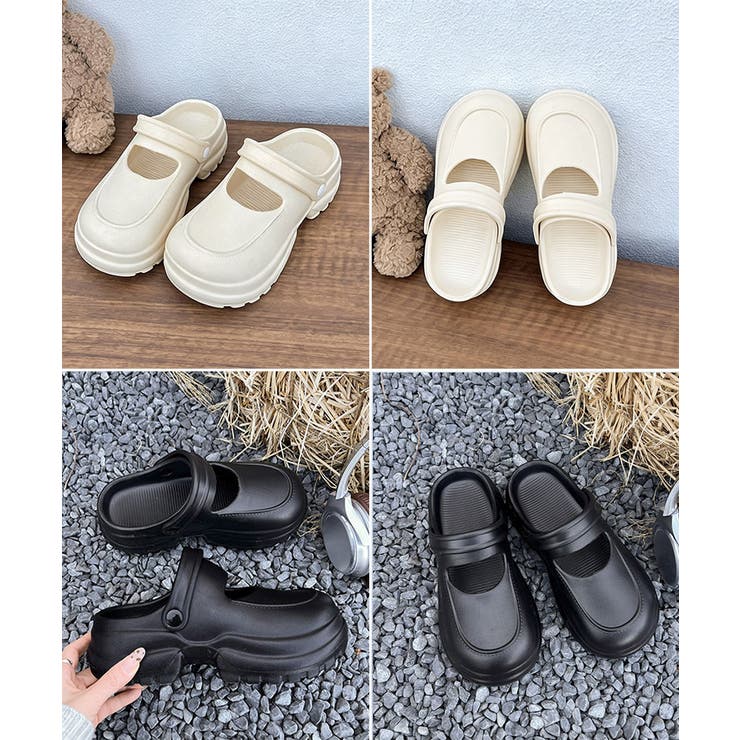 レディースプラットフォームシューズ 滑り止めシャワーサンダル履きやすい バックバ… | SUNSHINE CLOSET | 詳細画像18 
