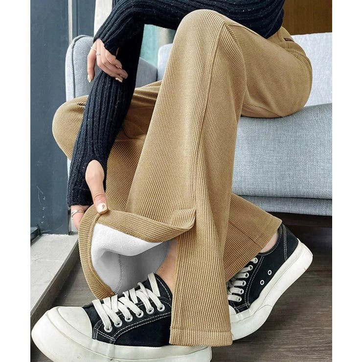 裏起毛コーデュロイパンツ微フレアパンツ冬 | SUNSHINE CLOSET | 詳細画像1 