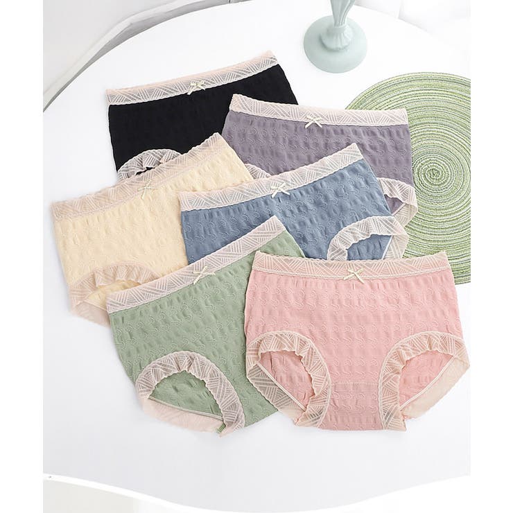 レースリボンショーツ6色組 セットでお得 | SUNSHINE CLOSET | 詳細画像1 