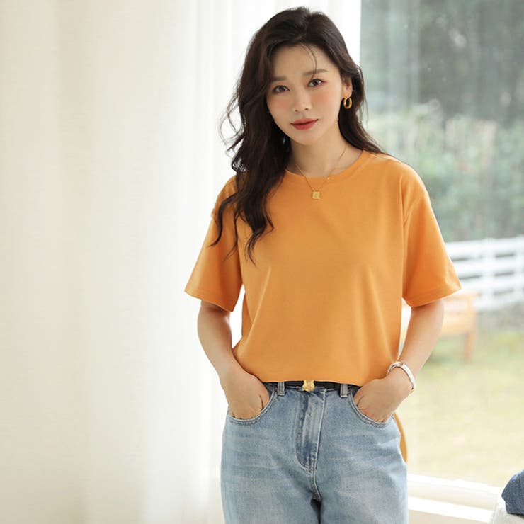 Tシャツ 半袖 無地tシャツ カットソー[品番：AGCW0004360