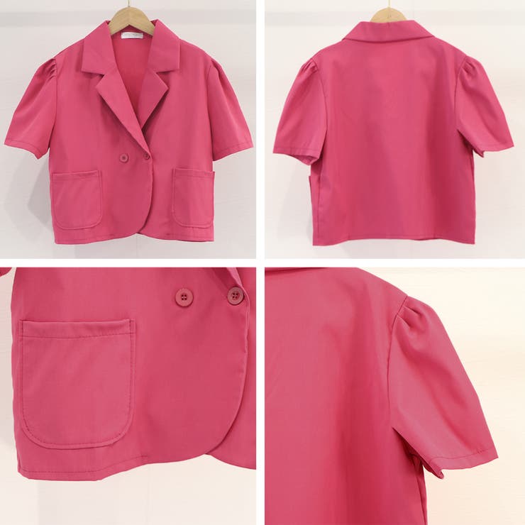 クロップド丈 半袖ジャケット レディース | SUNSHINE CLOSET | 詳細画像17 