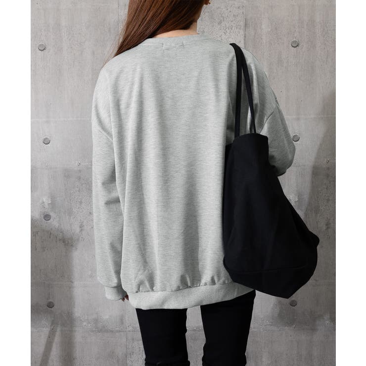 韓国風ロゴカットソーゆる ロングTシャツ | SUNSHINE CLOSET | 詳細画像15 