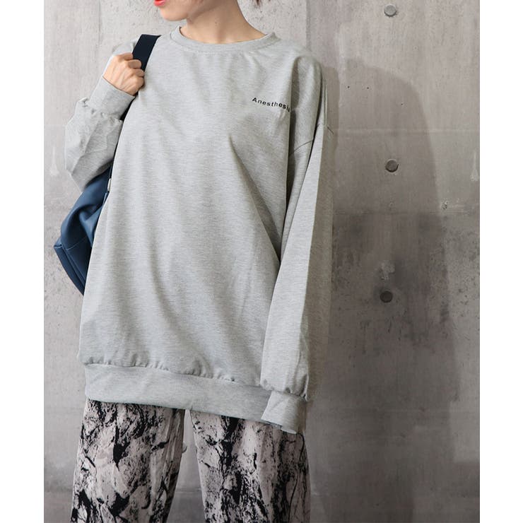 韓国風ロゴカットソーゆる ロングTシャツ | SUNSHINE CLOSET | 詳細画像16 