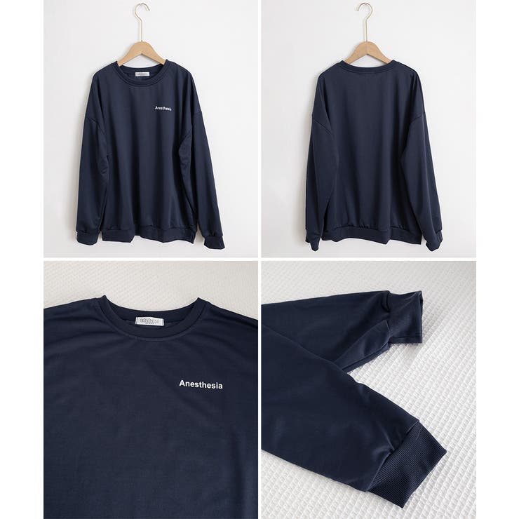 韓国風ロゴカットソーゆる ロングTシャツ | SUNSHINE CLOSET | 詳細画像20 