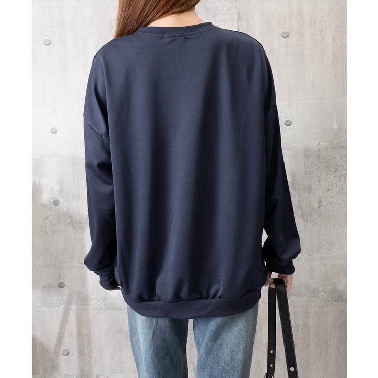 韓国風ロゴカットソーゆる ロングTシャツ | SUNSHINE CLOSET | 詳細画像7 