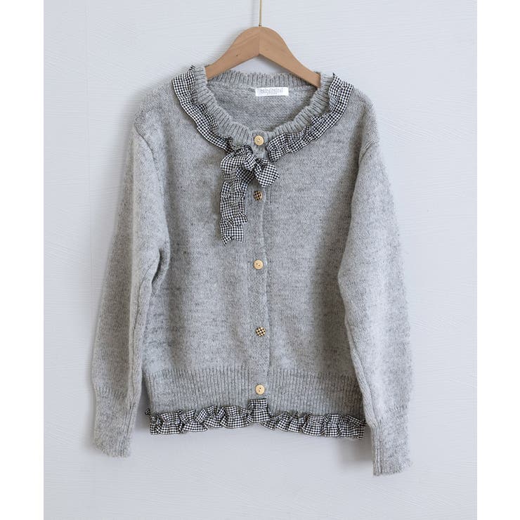 フリルカラーニットリボンカーディガン甘め | SUNSHINE CLOSET | 詳細画像18 