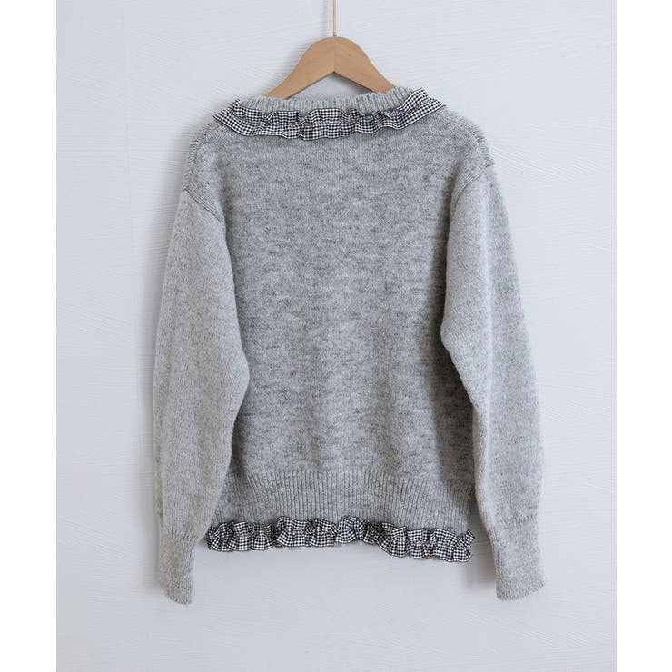 フリルカラーニットリボンカーディガン甘め | SUNSHINE CLOSET | 詳細画像19 