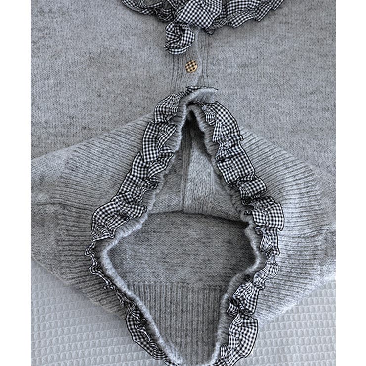 フリルカラーニットリボンカーディガン甘め | SUNSHINE CLOSET | 詳細画像21 