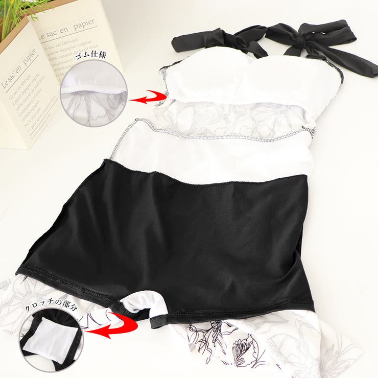 ワンピース 水着 レディース 体型カバー | SUNSHINE CLOSET | 詳細画像4 