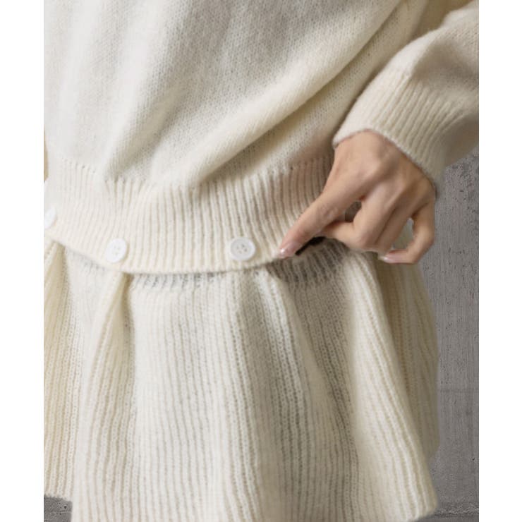 ニットトップス韓国風ペプラムニット春秋冬 | SUNSHINE CLOSET | 詳細画像27 