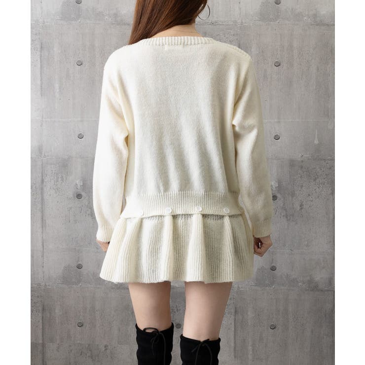 ニットトップス韓国風ペプラムニット春秋冬 | SUNSHINE CLOSET | 詳細画像29 