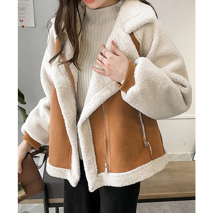 ボアジャケット レディース 冬アウター[品番：AGCW0007249]｜SUNSHINE