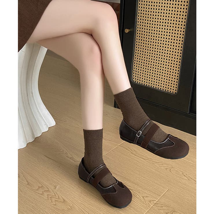 レディースクラシカルシューズ Y2Kガーリー靴丸トゥストラップシューズ 韓国風フ… | SUNSHINE CLOSET | 詳細画像13 