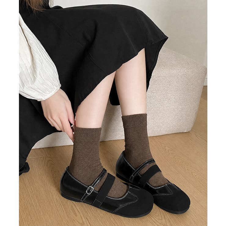レディースクラシカルシューズ Y2Kガーリー靴丸トゥストラップシューズ 韓国風フ… | SUNSHINE CLOSET | 詳細画像2 