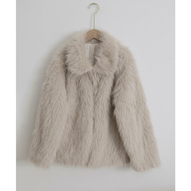 ふわふわフェイクファージャケットビッグ襟 | SUNSHINE CLOSET | 詳細画像25 