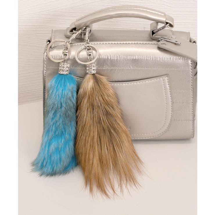 カラフル もこもこファーキーホルダー 可愛いバッグアクセサリー | SUNSHINE CLOSET | 詳細画像10 