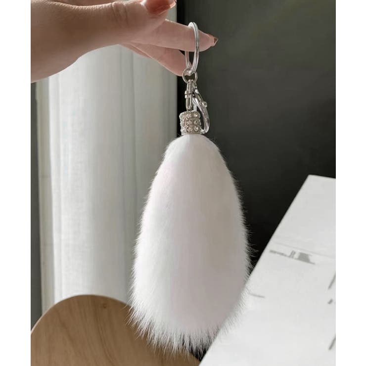 カラフル もこもこファーキーホルダー 可愛いバッグアクセサリー | SUNSHINE CLOSET | 詳細画像14 