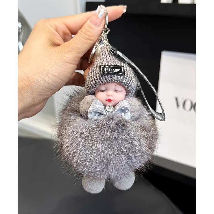 韓国風 ふわふわドールチャーム ぬいぐるみチャーム | SUNSHINE CLOSET | 詳細画像2 