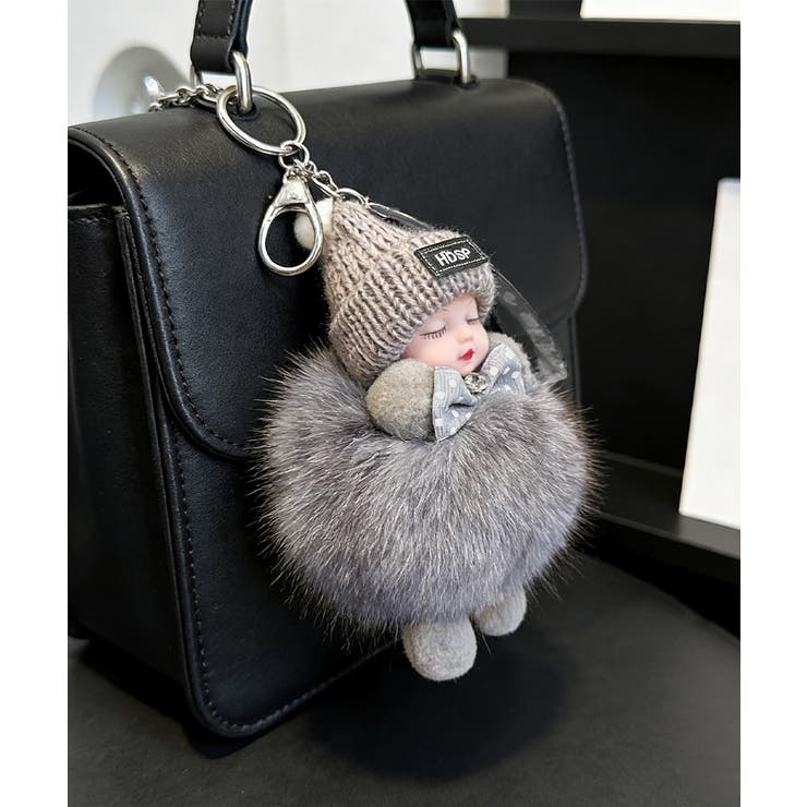 韓国風 ふわふわドールチャーム ぬいぐるみチャーム | SUNSHINE CLOSET | 詳細画像3 