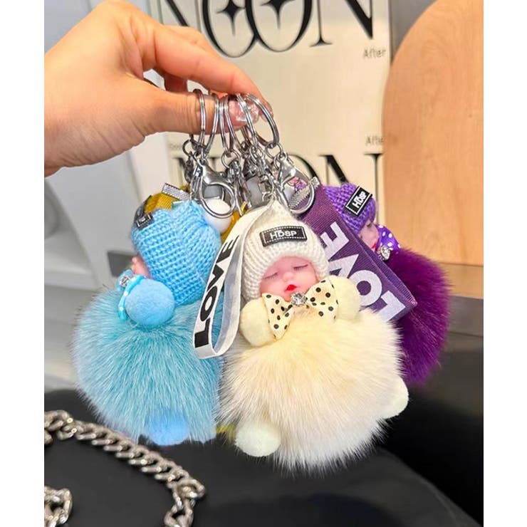 韓国風 ふわふわドールチャーム ぬいぐるみチャーム | SUNSHINE CLOSET | 詳細画像8 