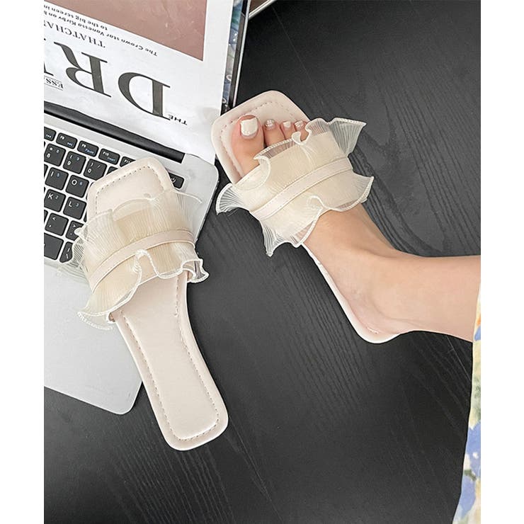 レディース韓国風ミュールサンダル 美脚大人可愛い夏サンダル軽量歩きやすいリゾート… | SUNSHINE CLOSET | 詳細画像6 