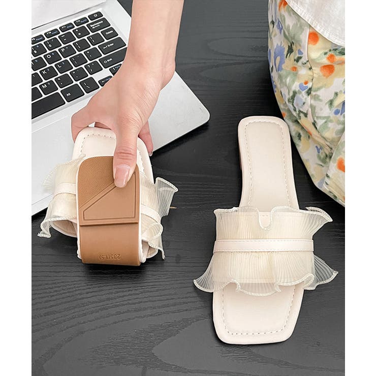 レディース韓国風ミュールサンダル 美脚大人可愛い夏サンダル軽量歩きやすいリゾート… | SUNSHINE CLOSET | 詳細画像9 