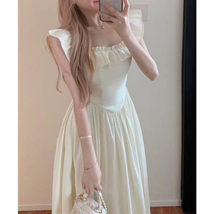 フリル付きワンピース ノースリーブワンピ | SUNSHINE CLOSET | 詳細画像10 