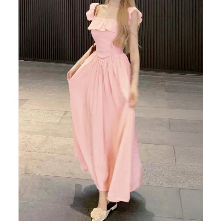 フリル付きワンピース ノースリーブワンピ | SUNSHINE CLOSET | 詳細画像12 