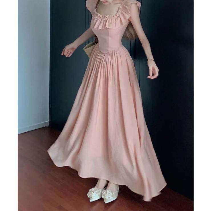 フリル付きワンピース ノースリーブワンピ | SUNSHINE CLOSET | 詳細画像13 