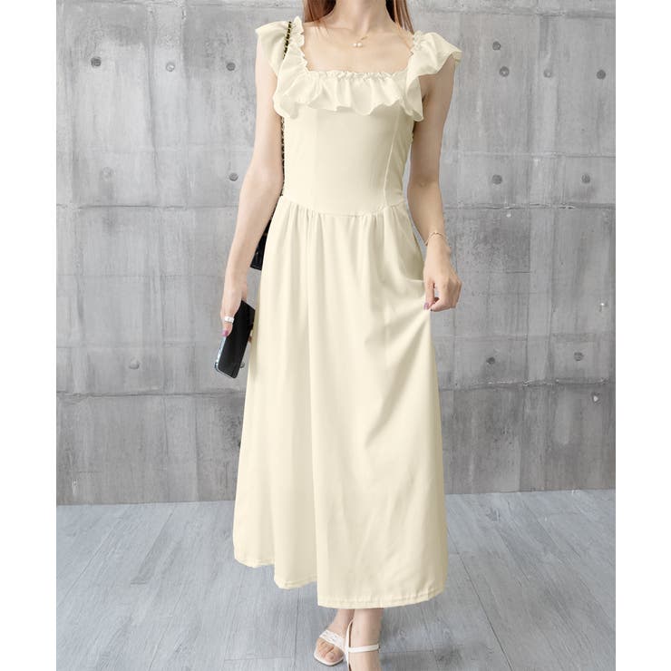 フリル付きワンピース ノースリーブワンピ | SUNSHINE CLOSET | 詳細画像17 