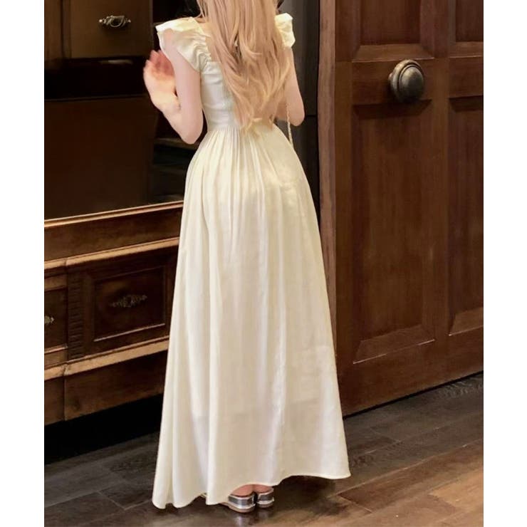 フリル付きワンピース ノースリーブワンピ | SUNSHINE CLOSET | 詳細画像4 