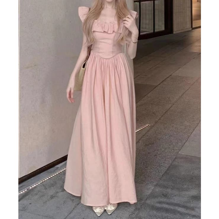 フリル付きワンピース ノースリーブワンピ | SUNSHINE CLOSET | 詳細画像5 