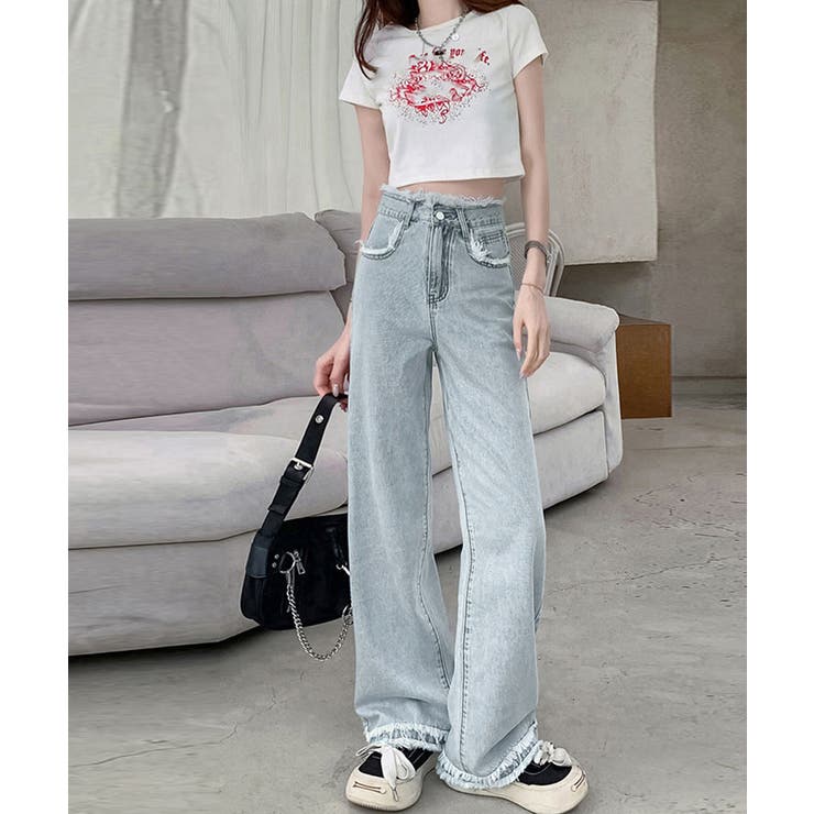 CLEL】Hard Fringe Denim Pants/ハードフリンジデニムパンツ