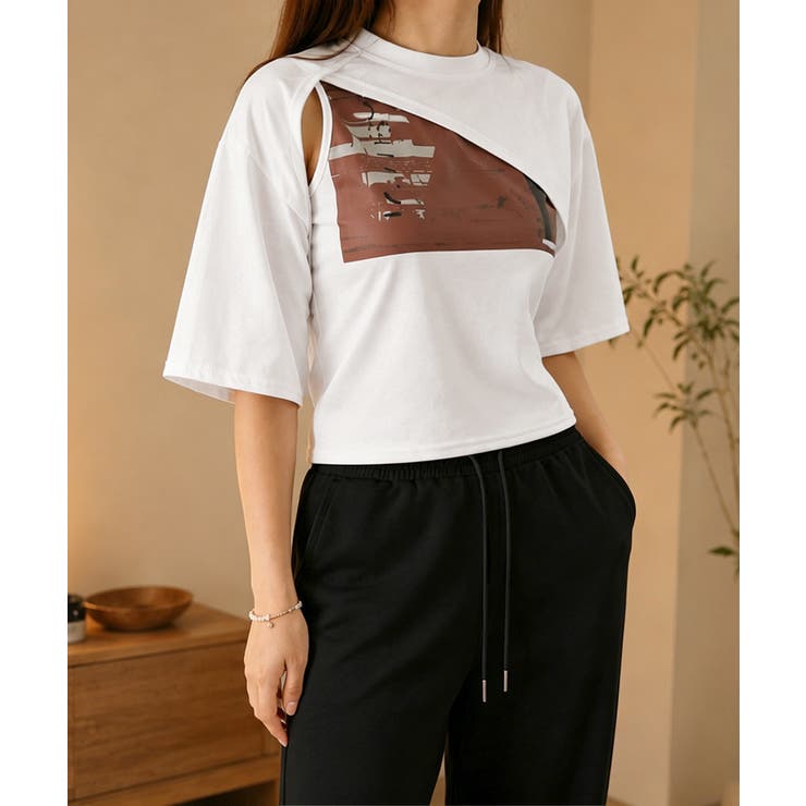 アシンメトリーTシャツ タンクトップ2点セット レディース | SUNSHINE CLOSET | 詳細画像12 