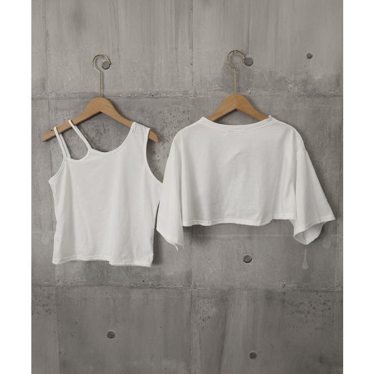 アシンメトリーTシャツ タンクトップ2点セット レディース | SUNSHINE CLOSET | 詳細画像19 