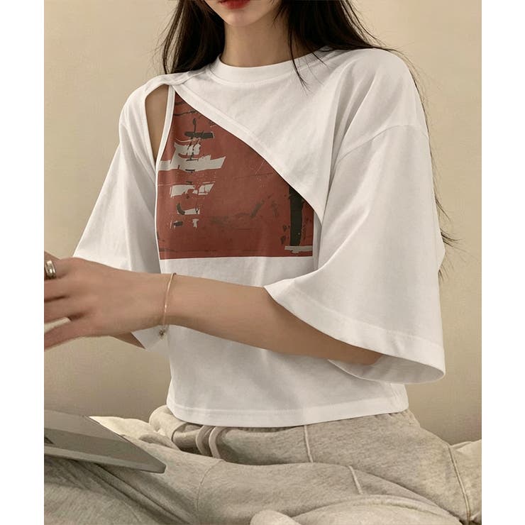 アシンメトリーTシャツ タンクトップ2点セット レディース | SUNSHINE CLOSET | 詳細画像9 