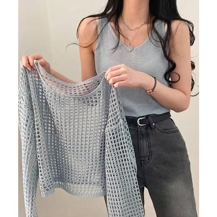 メッシュニット タンクトップ 2点セット | SUNSHINE CLOSET | 詳細画像13 