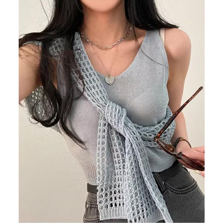 メッシュニット タンクトップ 2点セット | SUNSHINE CLOSET | 詳細画像15 