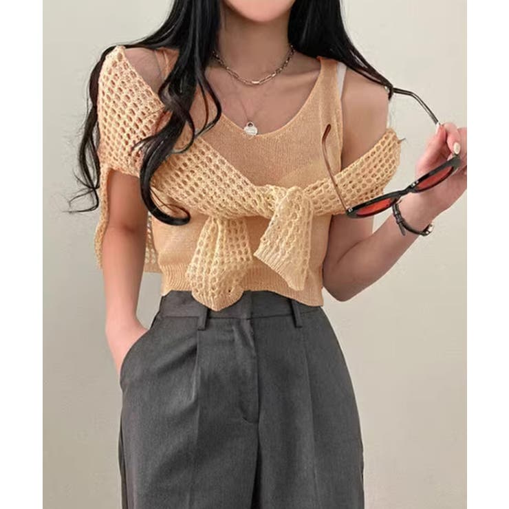 メッシュニット タンクトップ 2点セット | SUNSHINE CLOSET | 詳細画像7 