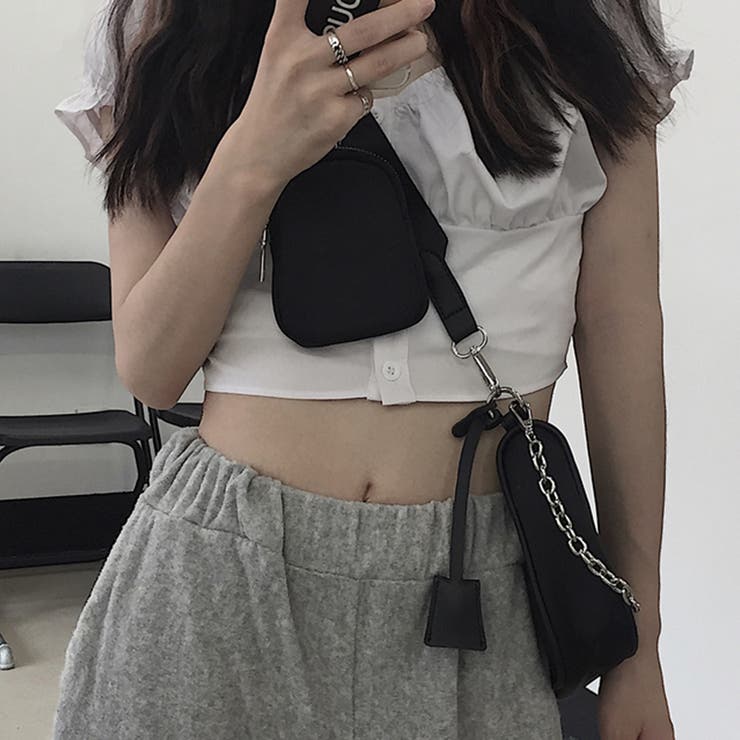 韓国ショルダーバッグ チェーンポシェット | SUNSHINE CLOSET | 詳細画像9 