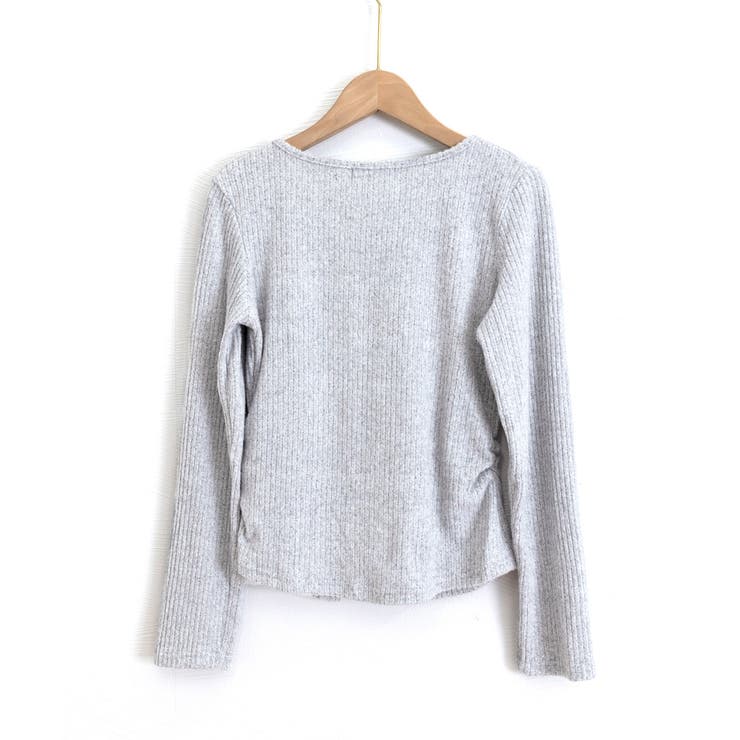 リブニットプルオーバーレディース セクシーニットカットソー フロントスリットニッ… | SUNSHINE CLOSET | 詳細画像34 