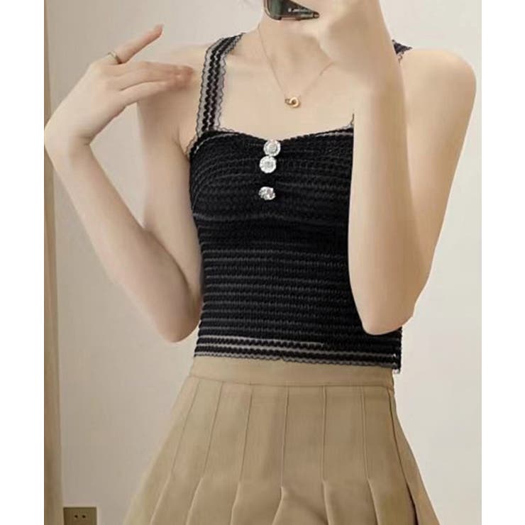 カップ付きキャミソール レースブラトップ | SUNSHINE CLOSET | 詳細画像1 