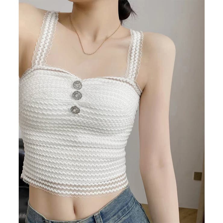 カップ付きキャミソール レースブラトップ | SUNSHINE CLOSET | 詳細画像10 