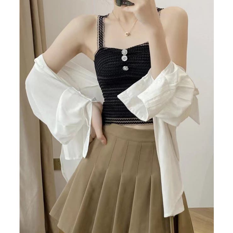 カップ付きキャミソール レースブラトップ | SUNSHINE CLOSET | 詳細画像4 